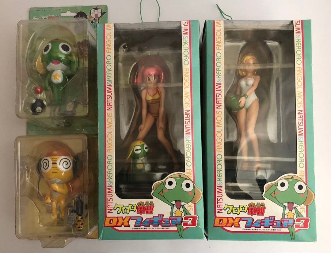 ケロロ軍曹 フィギュア 4体セット アニメ『ケロロ軍曹』より、「ギロロ伍長」「クルル曹長」「ドロロ兵長