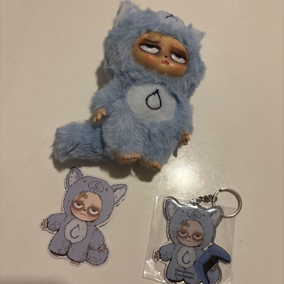 Sleepless Grumpipi グランピピ ぬいぐるみキーホルダー ラブブ - メルカリ