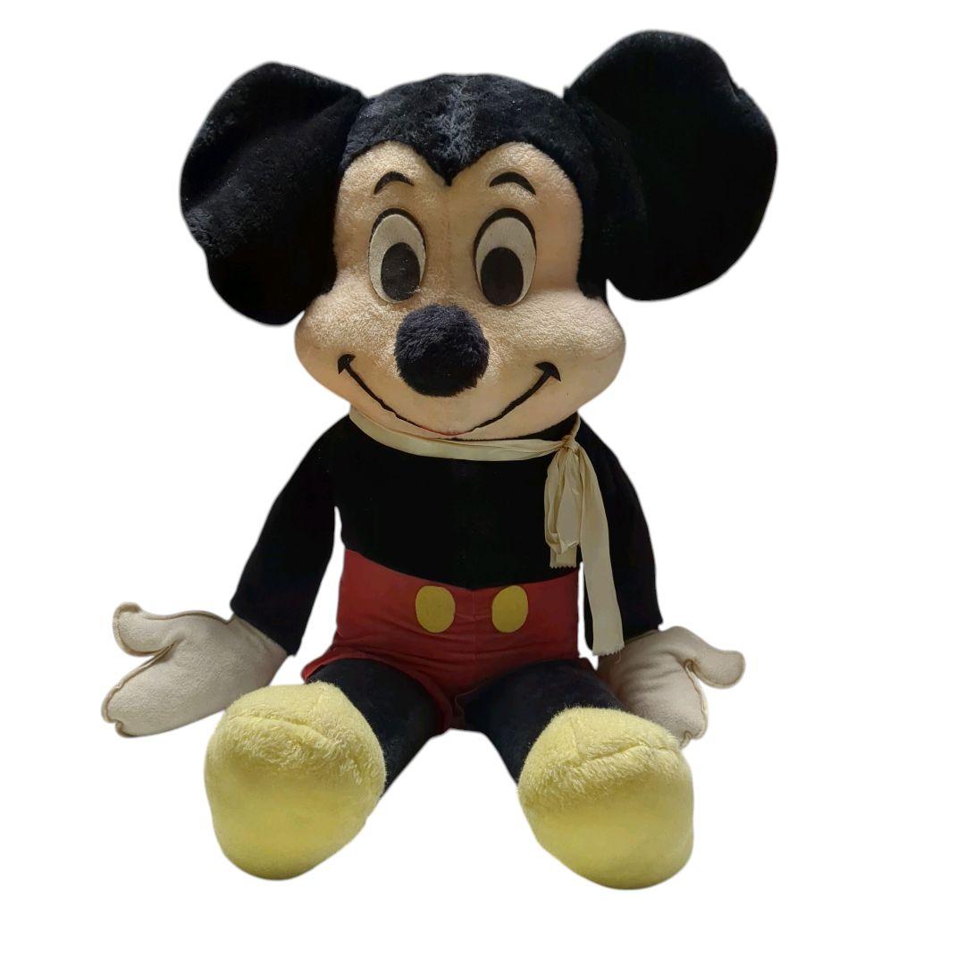 希少】昭和レトロ 特大ぬいぐるみ ミッキーマウス アメリカ