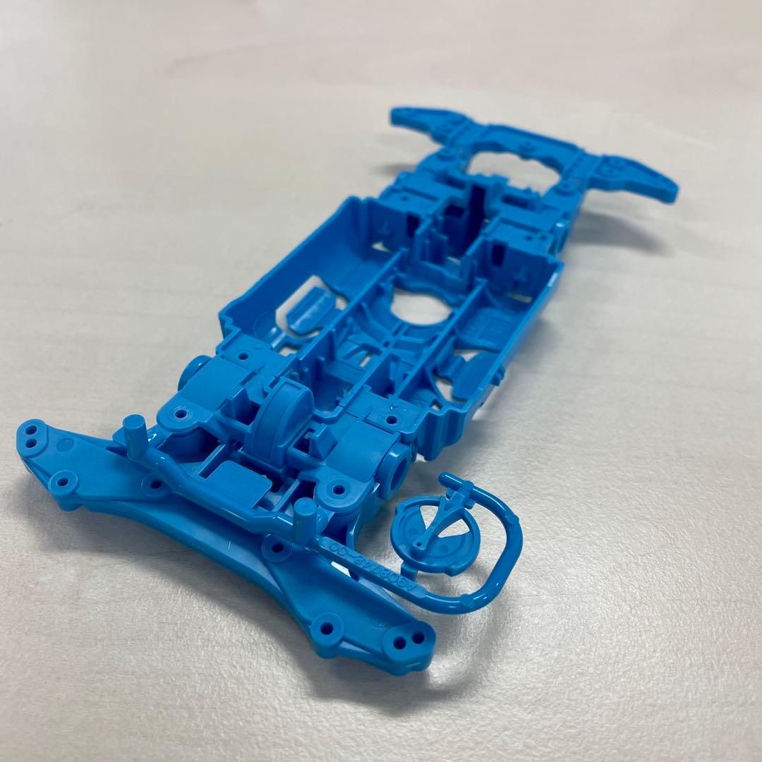 ミニ四駆 MSシャーシ MSフレキ加工品（ライトブルー） - メルカリ