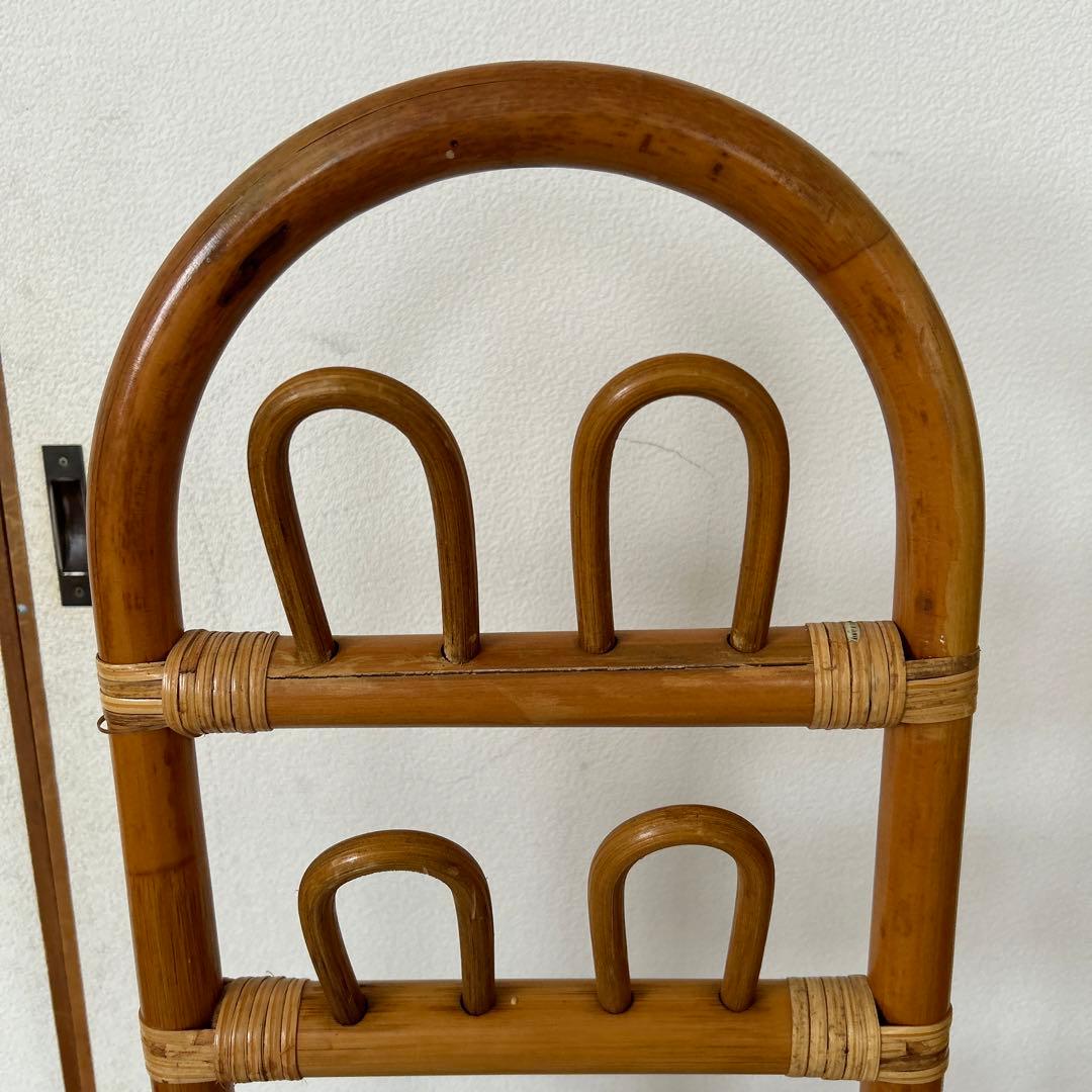 昭和レトロ藤家具 藤スリッパラック ラタン スリッパラック スリッパ
