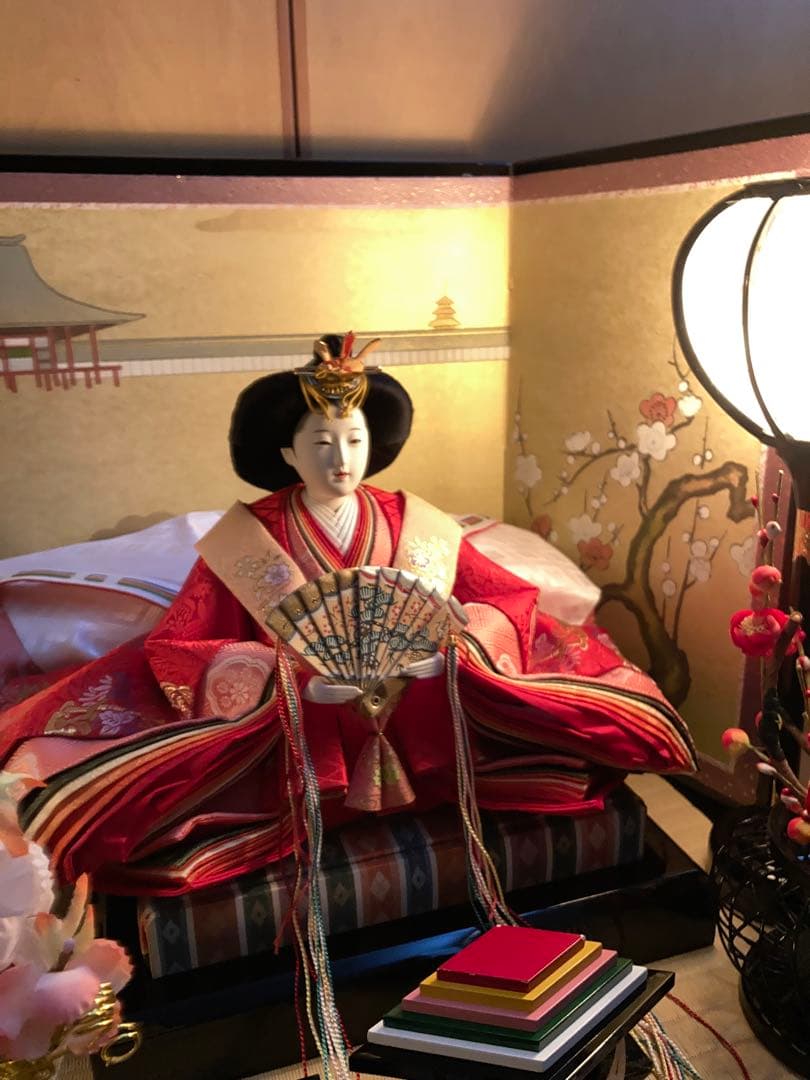 お雛様　前田渓山気付　扇寿作