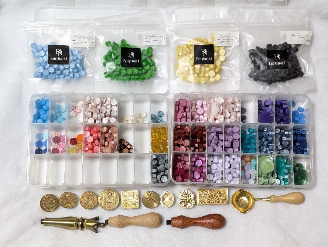 シーリングスタンプ・ワックス・道具　一式セット 楽天市場】Kandar シーリングスタンプ シーリングワックス セット 【48