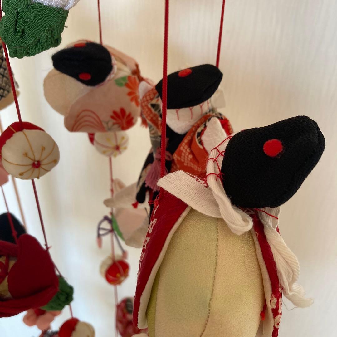 ハンドメイド⭐︎吊るし飾り⭐︎つるしびな⭐︎正絹・ちりめん