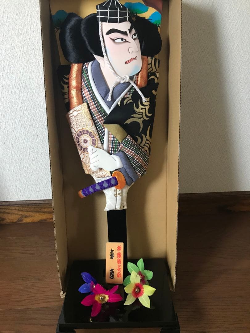 手作り　弁慶羽子板　羽根2個付き SHOCHIKU STORE | 松竹ストア江戸押絵羽子板 弁慶: 松竹歌舞伎屋本舗