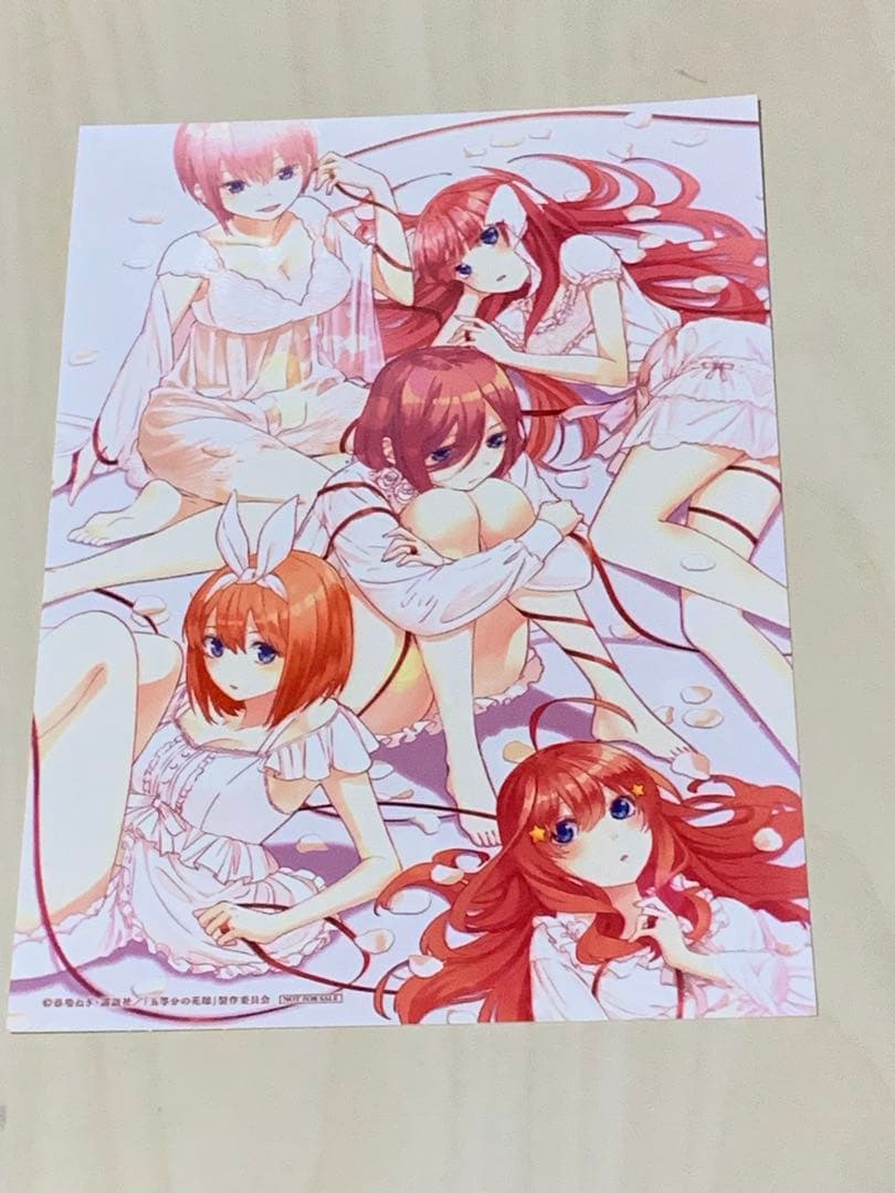 五等分の花嫁　ライブビューイング配信チケット購入者限定ブロマイド＋α 非売品 映画 五等分の花嫁 トレーディングブロマイド Happy Birthday! 2023