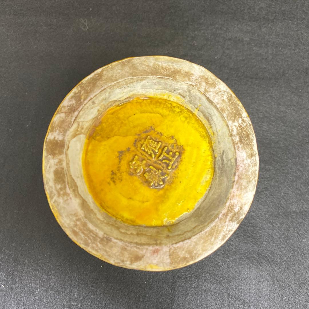 中国美術 雍正年製 花鳥図 筆筒 タルオ 高さ12.5㎝ 東里8-0130②