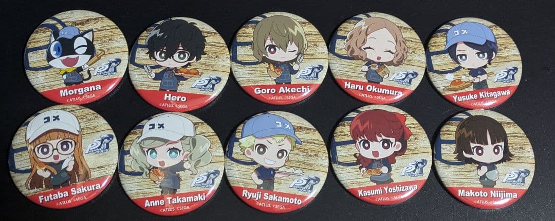 ペルソナ5 RBakerコラボ缶バッジ・ポストカード ペルソナ3 リロード』『ペルソナ5 ザ・ロイヤル』× R Baker コラボ