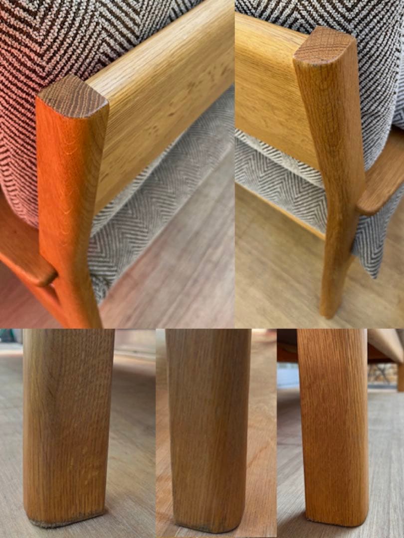 飛騨産業 チグサ 2人掛けソファ キツツキ 26万 レッドオーク材 モダン