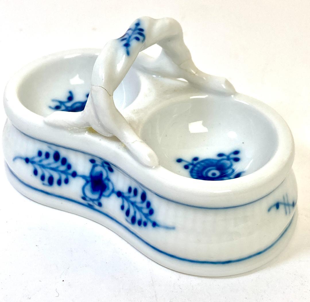 ロイヤルコペンハーゲン ブルーフルーテッド ソルトセラー ダブルソルト ロイヤルコペンハーゲン ダブルソルトセラー：ブルーフローラル磁器