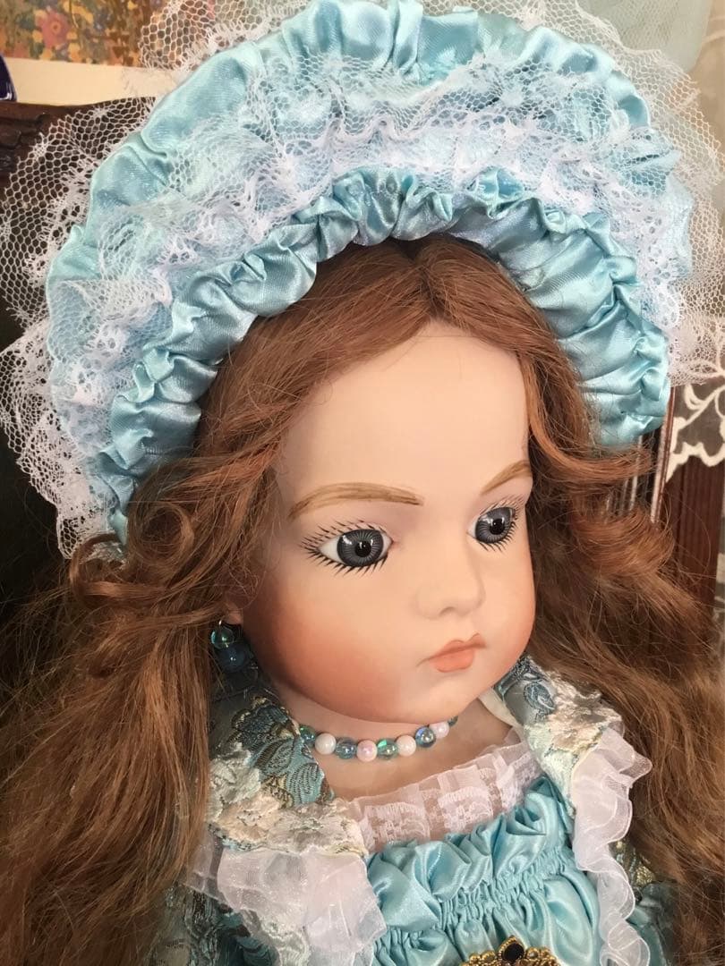 ビスクドール　❤️春うらら　清々しいブリュを貴方に❤️ user_a792b3c9様専用 ビスクドール ブリュ ジュン 証明書付き 桜色