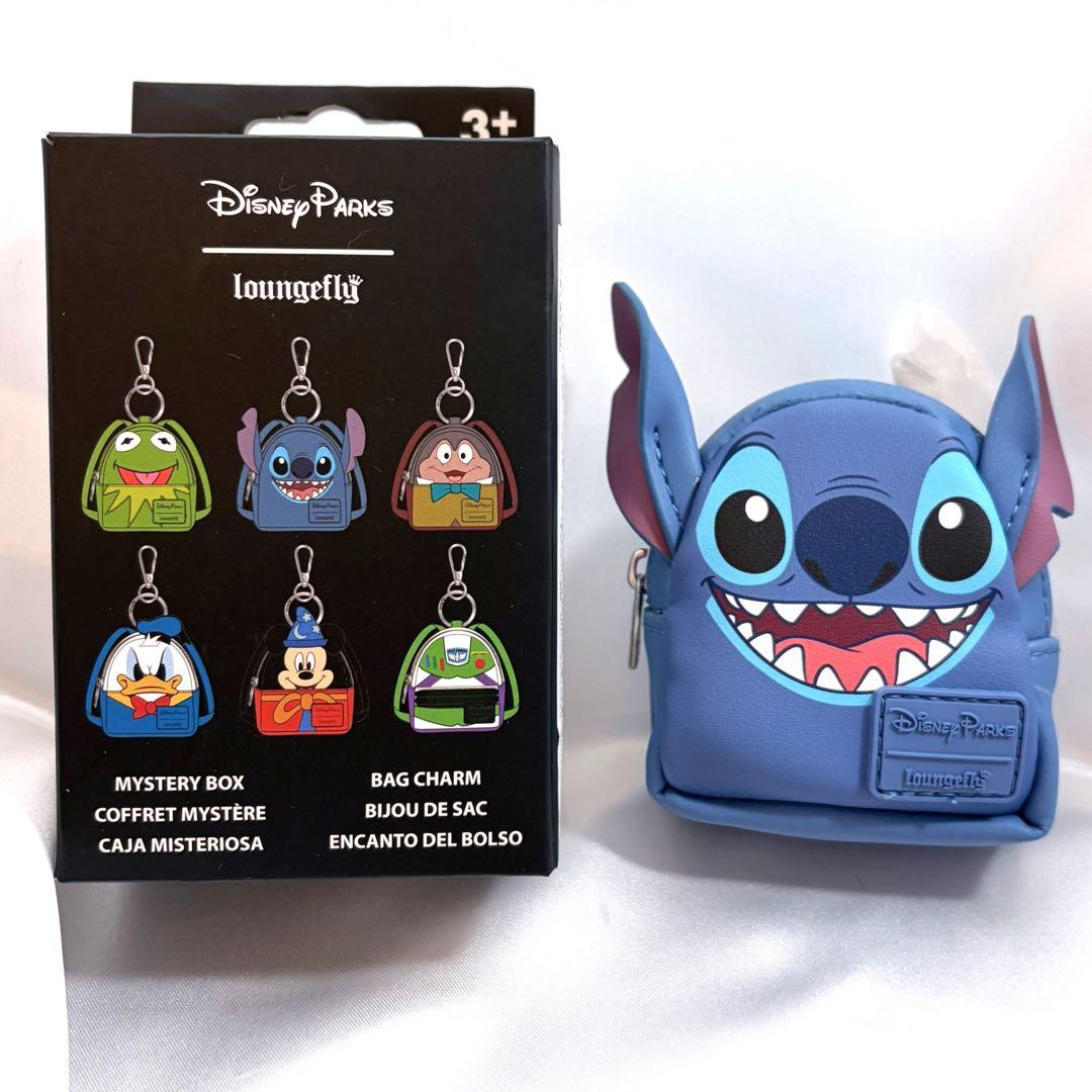 新品】Loungefly ラウンジフライ ミニバックパックチャーム スティッチ