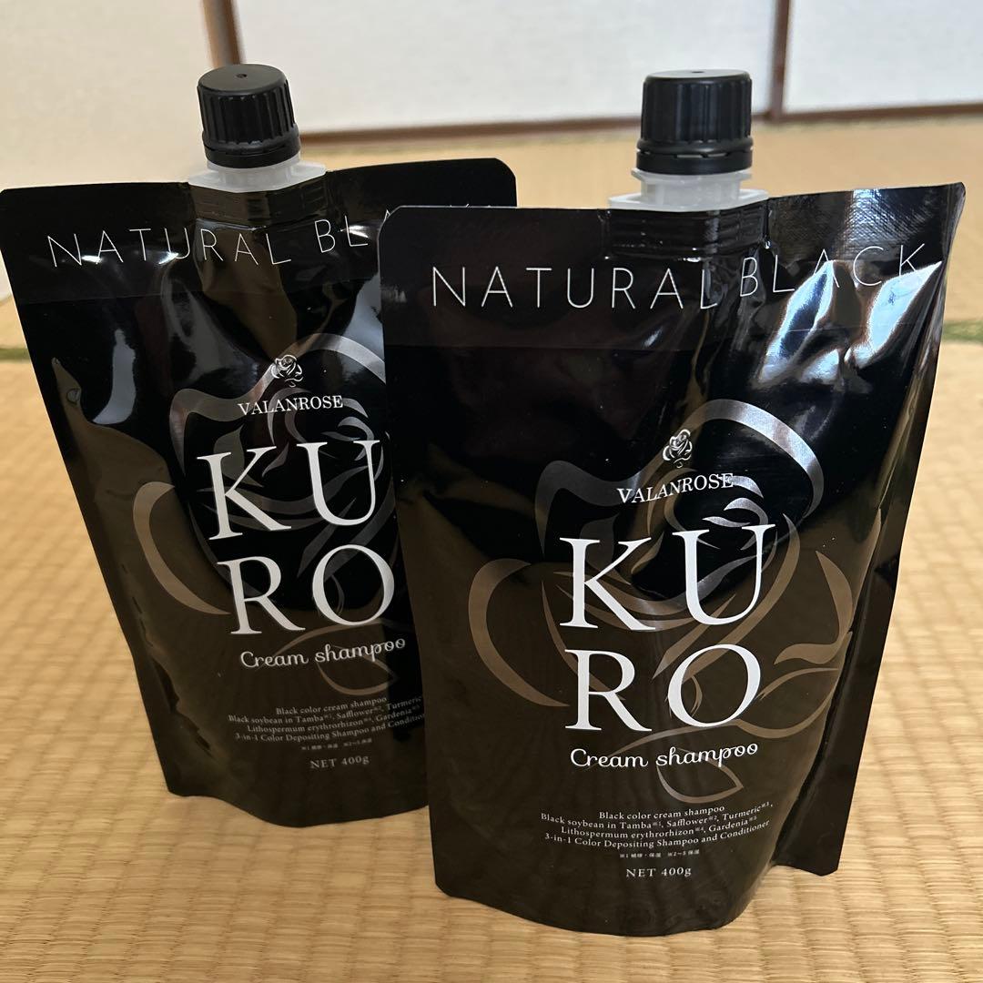 バランローズ クリームシャンプーナチュラルブラック 400g× 2個セット バランローズ KURO クリームシャンプー 2個セット ナチュラルブラック
