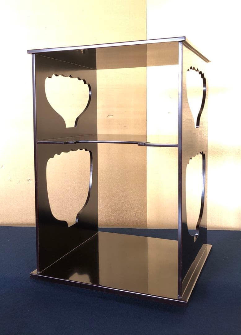 割引❗️《レ》溜塗 武野紹鴎好 水指棚 塗師 川瀬表完作 共箱　251110う5