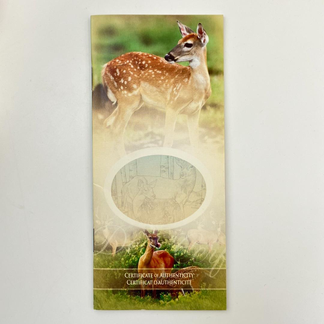 カナダ造幣局発行 オジロジカの親子 記念コイン＆切手セット 2005年