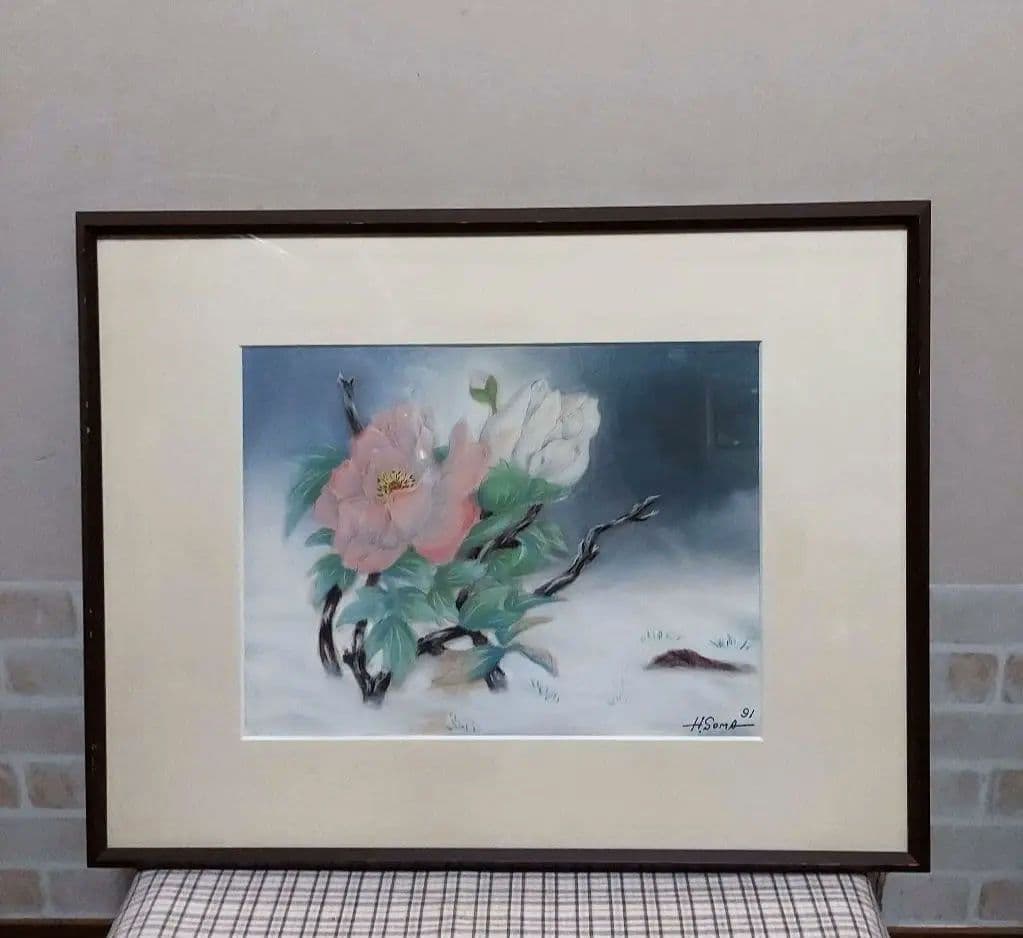 【新槐樹社】　相馬さんの作品　風景画・花 二作品《絵画》