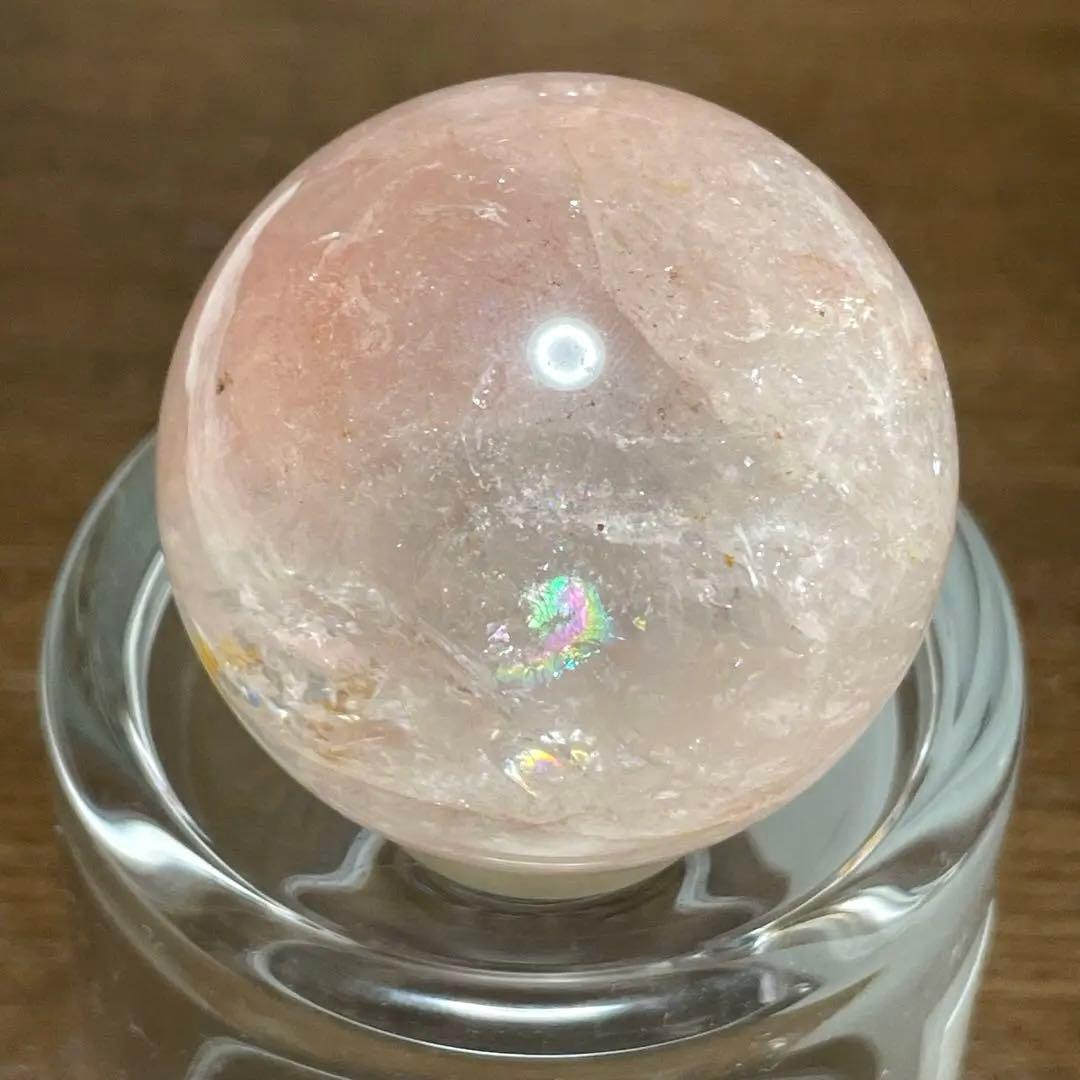 ピンククォーツ ピンクアゼツライト スフィア 天然石 置物 - メルカリ