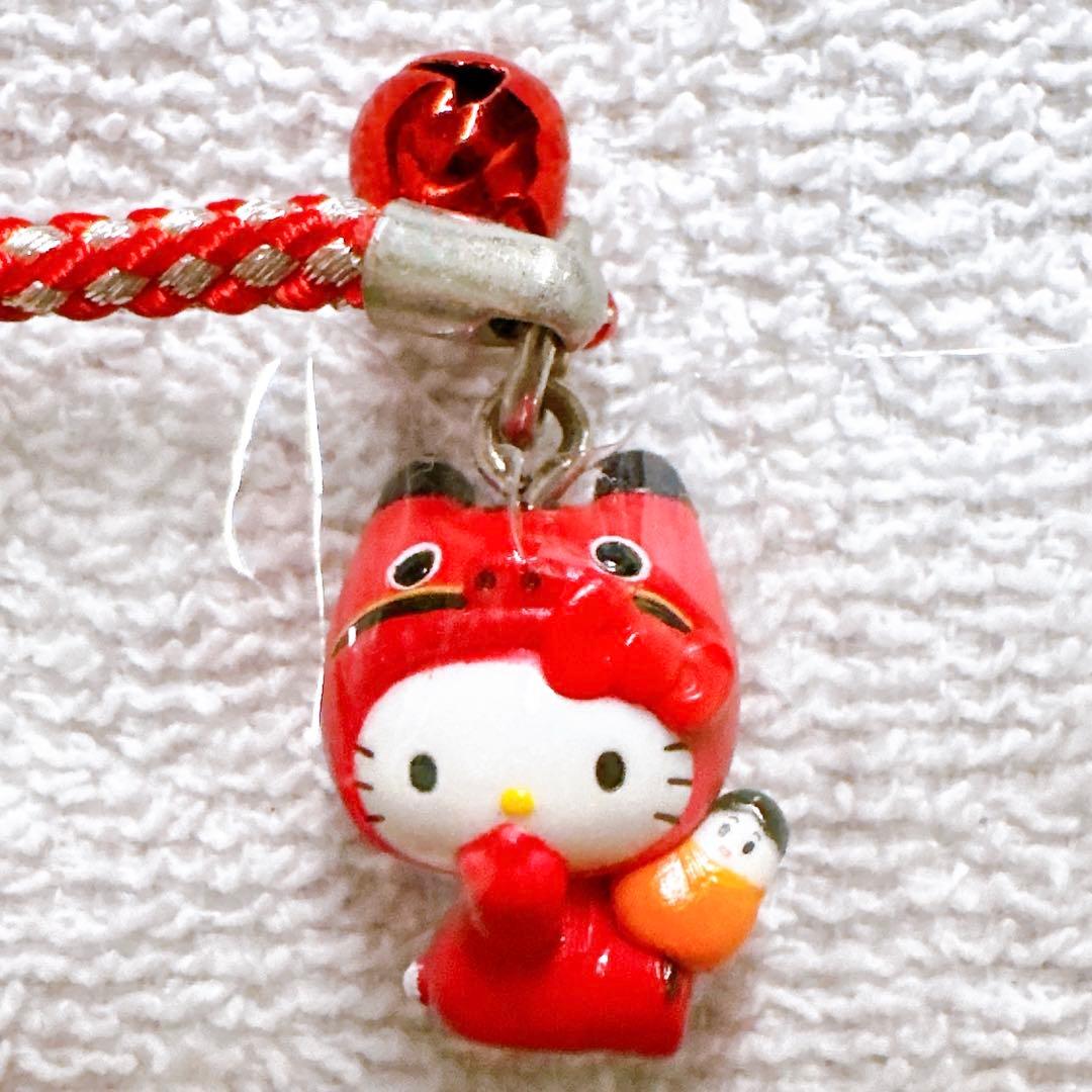 ハローキティ 福島限定 赤べこ あかべこバージョン 根付け ご当地