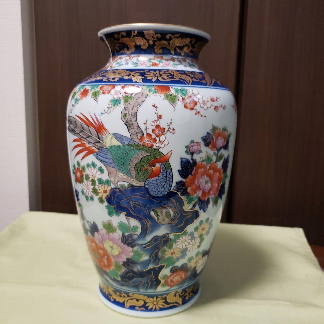 有田焼 弥左衛門　花瓶 新品 有田焼 花瓶 錦花鳥紋 弥左衛門窯 - メルカリ