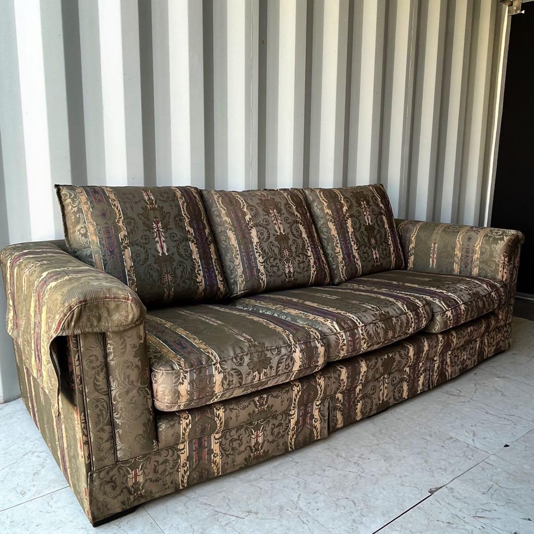 取付無料！マルニ地中海ロイヤル ロベール 高級グリーンファブリック3P