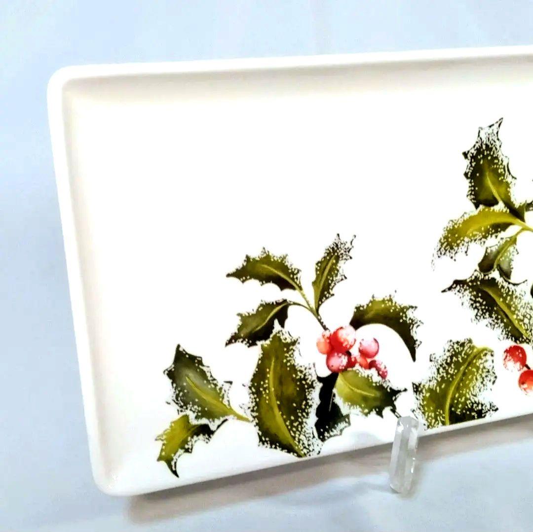 ☆美品廃盤☆GIEN HOLLY ホリーケーキディッシュ 35cm×15.5cm