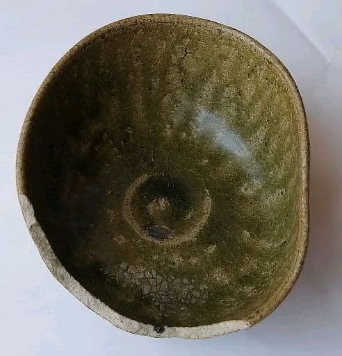 古唐津 小山路青手茶碗(発掘手)➂