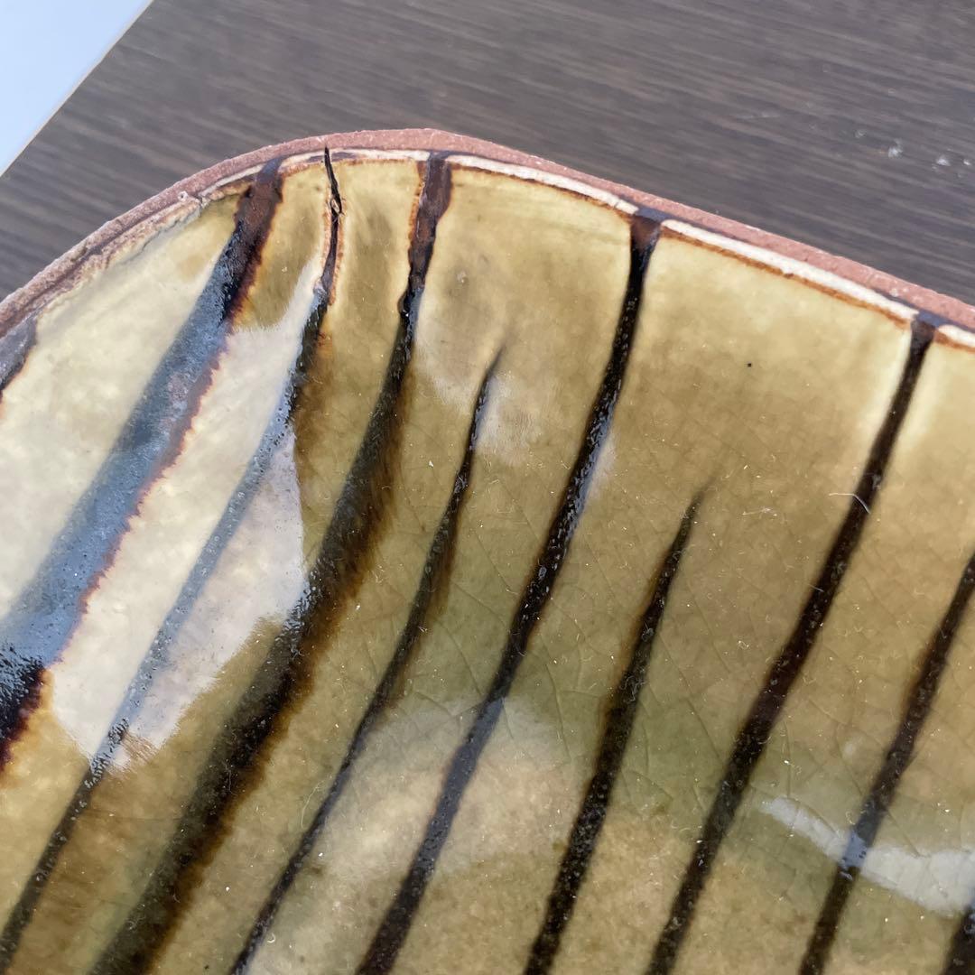 新品未使用】生畑皿山窯 前野直史 スリップウエア 長皿 31cm 京都