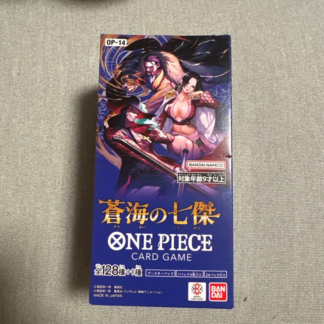 新品未開封 ワンピースカード 蒼海の七傑 OP-14 box - メルカリ