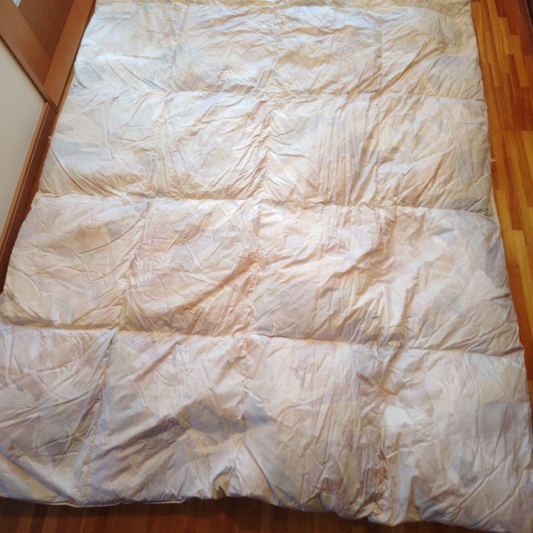 《最終値下》高級羽毛掛ふとん 水鳥羽毛100%1.2kg D-TK-9096