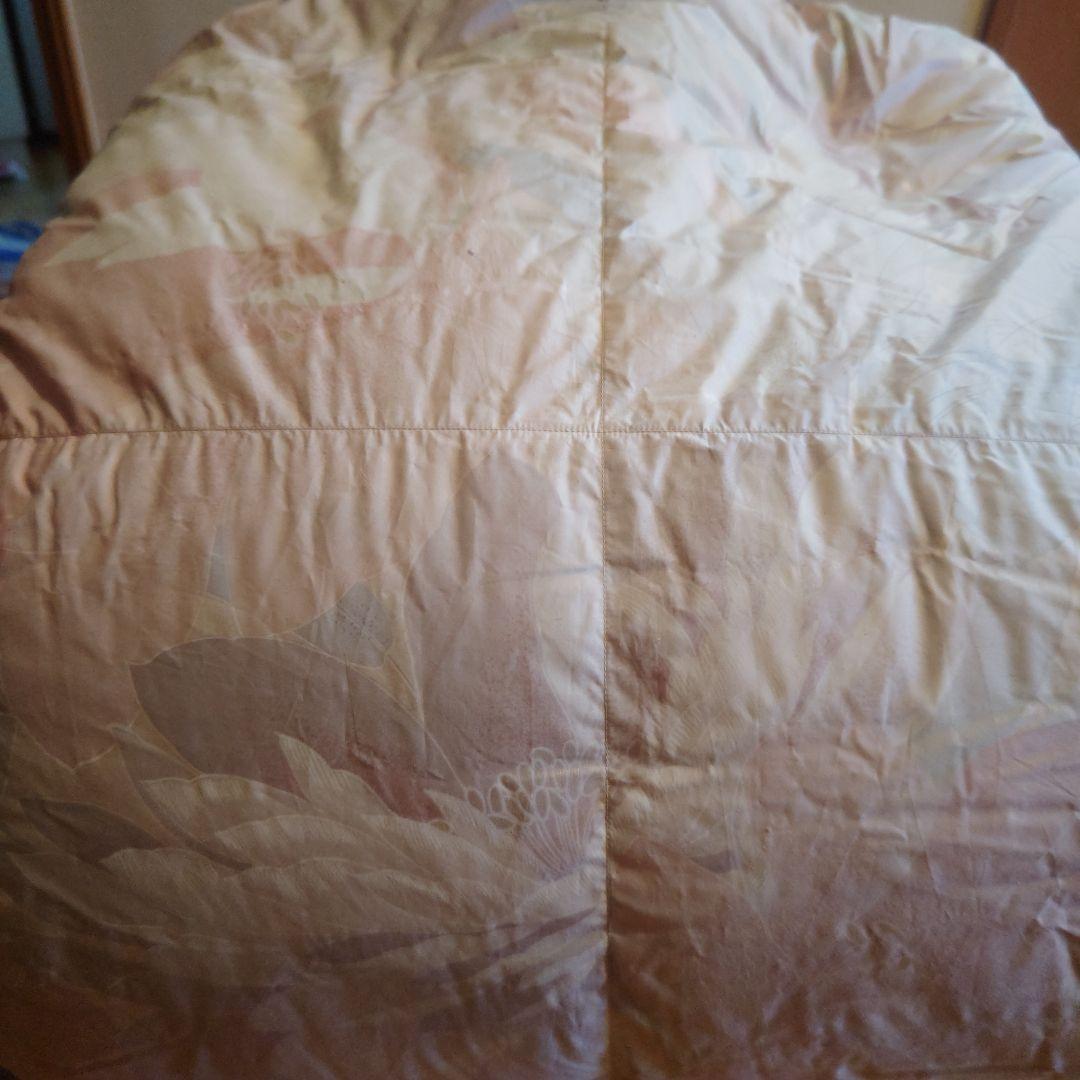 《最終値下》高級羽毛掛ふとん 水鳥羽毛100%1.2kg D-TK-9096