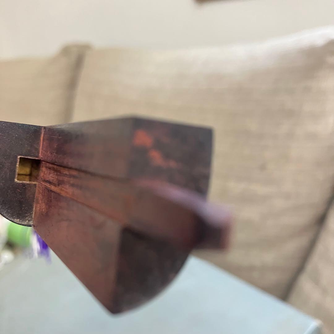 地唄三味線か（細竿）インド紅木 金細 綾杉銅 天然糸巻 - メルカリ