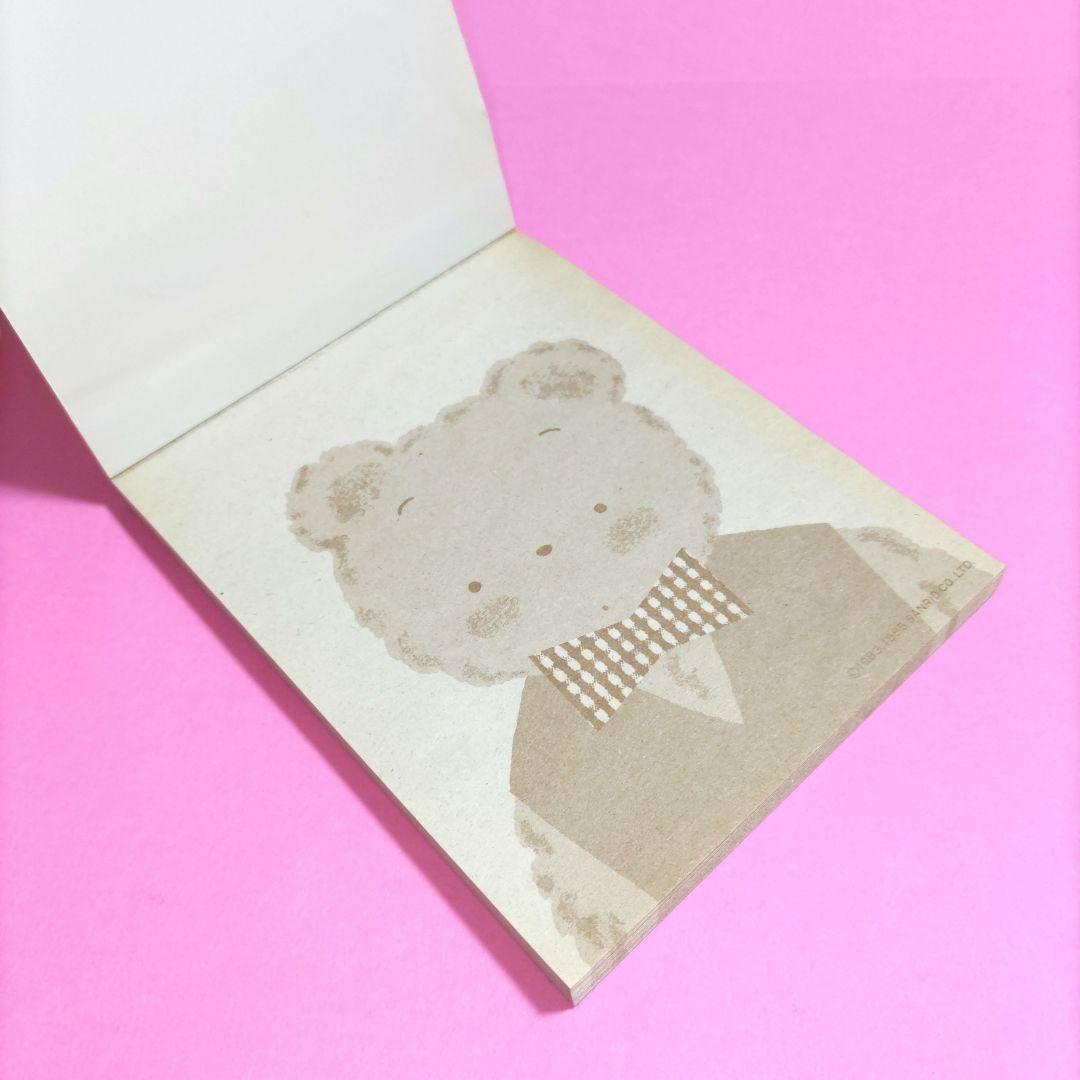 希少】ミスターベアーズドリーム ミニ メモ帳 サンリオ 昭和 レトロ