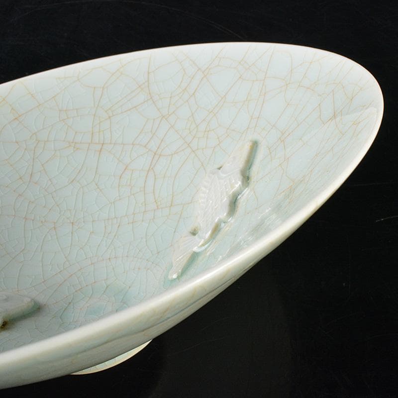 中国 影青 貼魚氷裂文鉢 茶碗 C R6494 - メルカリ