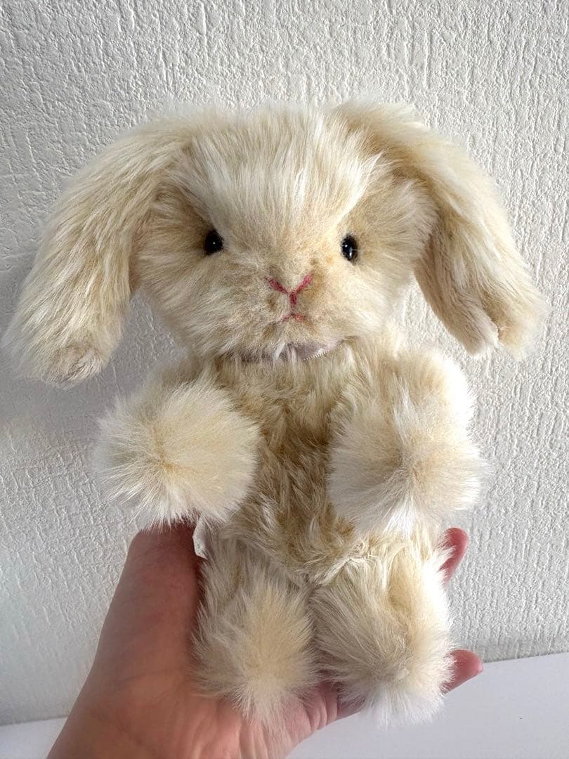 ハンドメイド ぬいぐるみ うさぎ 寄り添ううさぎ 単体 一点もの