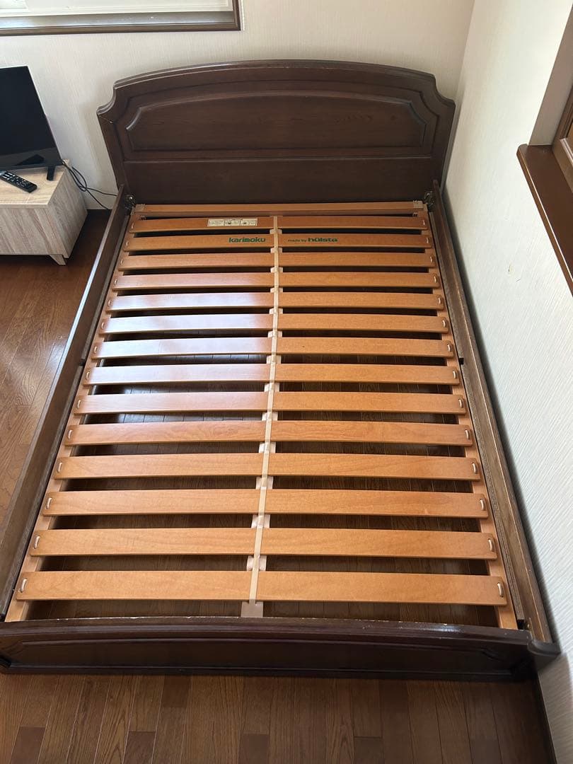 (直接引取り限定 ）カリモク ダブルベッドフレーム ドマーニ ワイドダブルベッドフレーム NW73W6MK-L | ベッドフレーム | 家具を