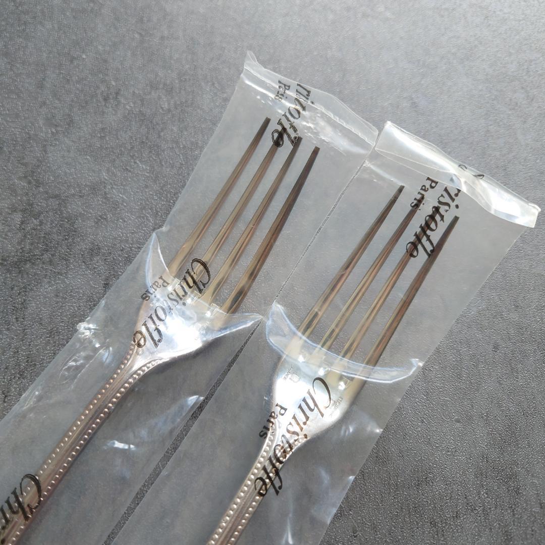 希少 クリストフル パール 未開封 デザートフォーク 2点 - メルカリ