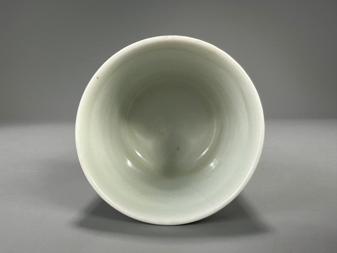 日本茶道具 煎茶碗 和気亀亭 紅釉文杯 一対