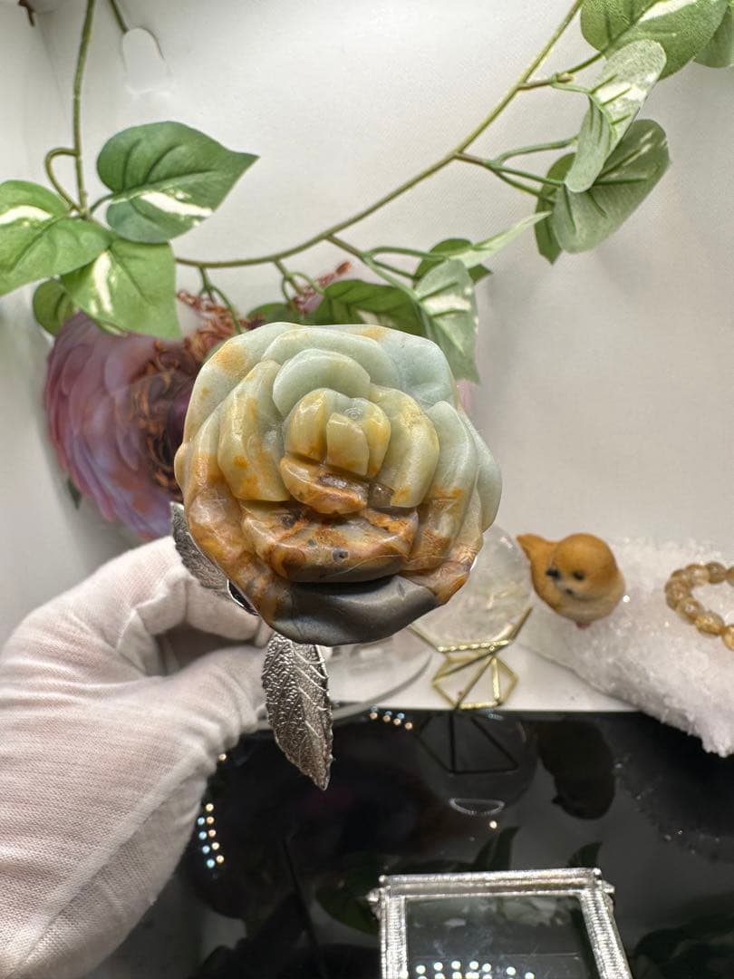 アマゾナイト薔薇No.508