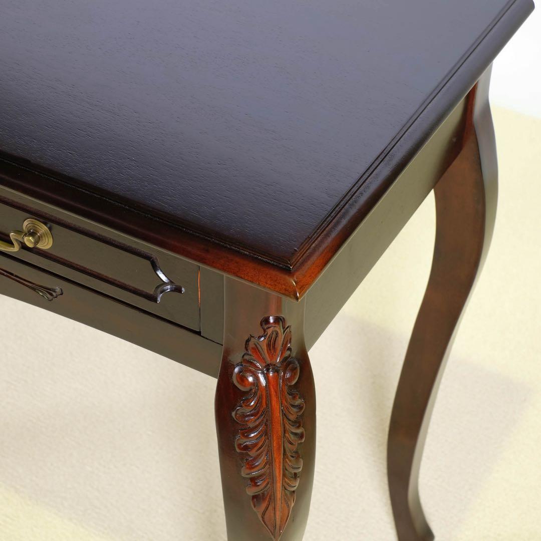 H 新品 コンソールテーブル アジアン 机 デスク サイドテーブル