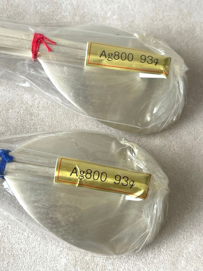 銀製 スプーン・箸セット Ag800 93g 韓国製