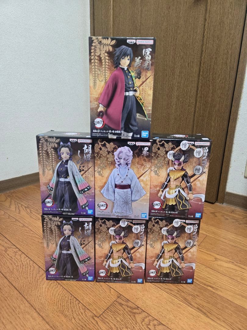鬼滅の刃 プレミアプライズフィギュア 絆ノ装&鬼ノ装計7体　フィギュアまとめ売り 2019年7月登場 PVC塗装済み完成品 『鬼滅の刃 フィギュア-絆ノ装-壱ノ