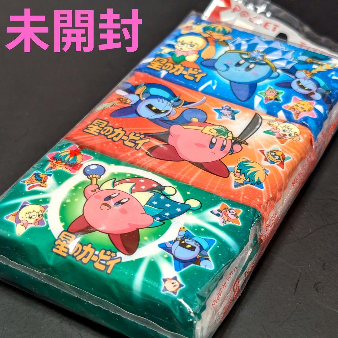 新品未開封 アニカビ ポケットティッシュ6個入 アニメ星のカービィ