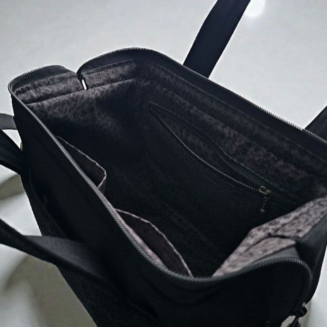 ぽってりボストンL ミナペルホネン×クヴァドラ タンバリンハリンダル