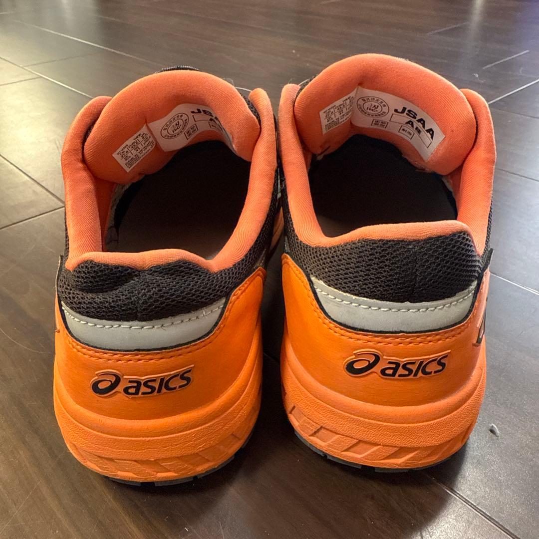 asics安全靴　BOA ブラック×オレンジ　27.0cm