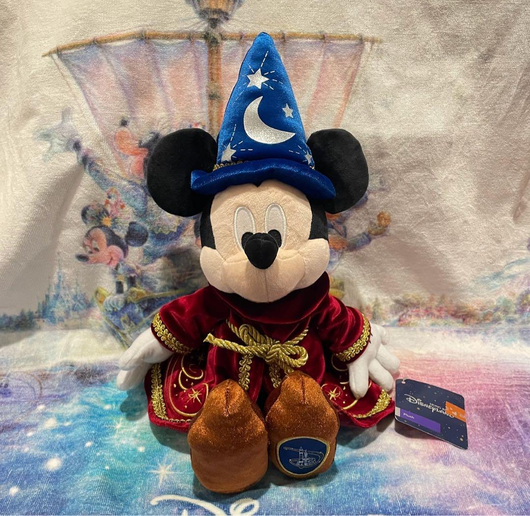 香港 ディズニーランド 20周年 ファンタジア ミッキー ぬいぐるみ お