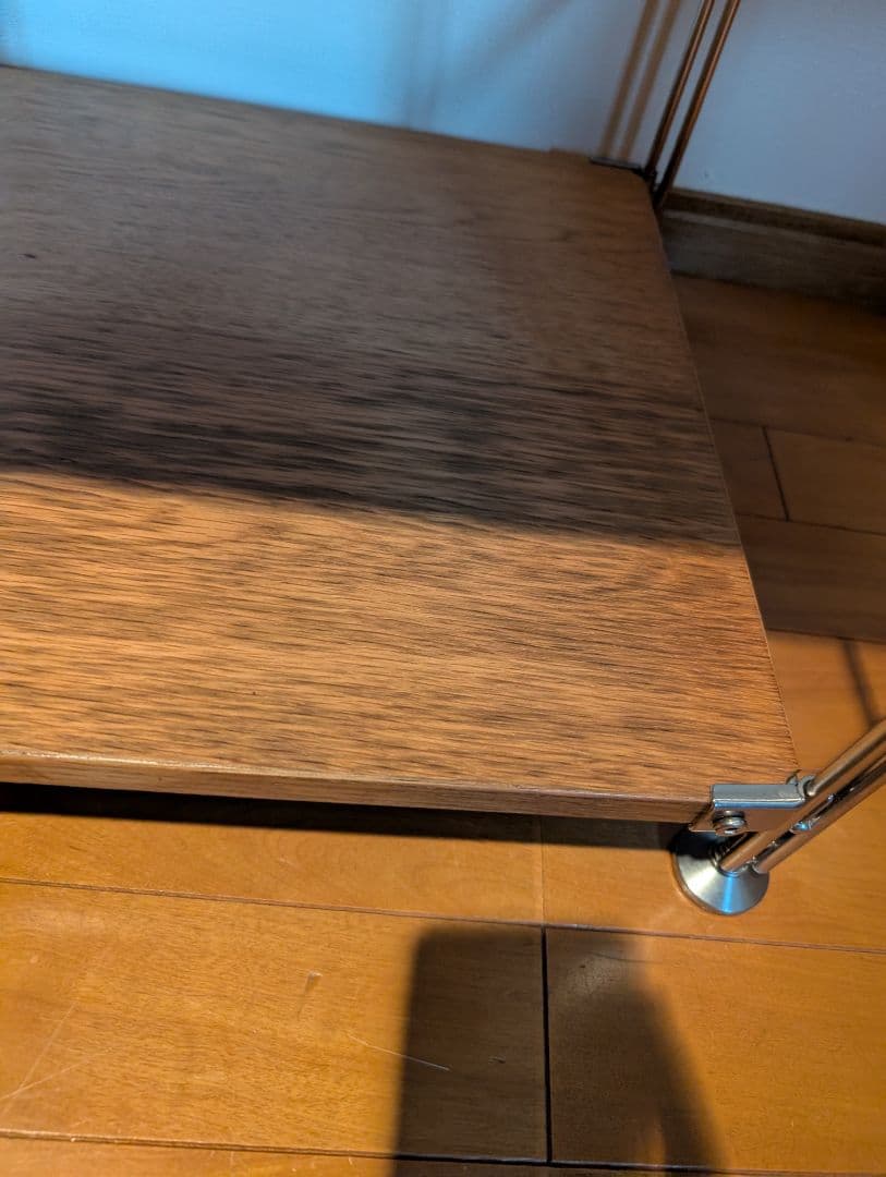 《送料込》無印良品 ステンレスユニットシェルフ オーク材棚 家具 シルバーラック