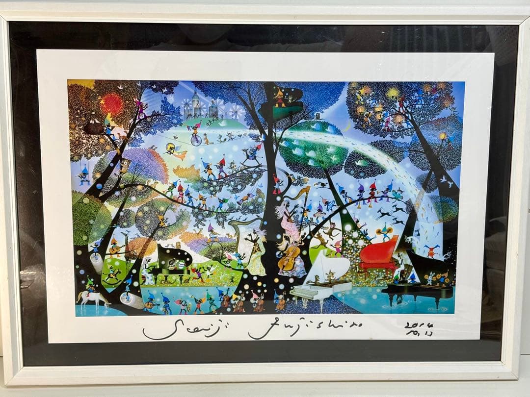 #藤城清治「こびとの楽園」レフグラフ作品 本人サイン入り 藤城清治「こびとの楽園」レフグラフ作品 本人サイン入り - メルカリ