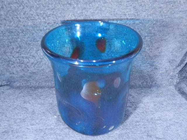 水指　エア玉封入　ガラス　馬先生