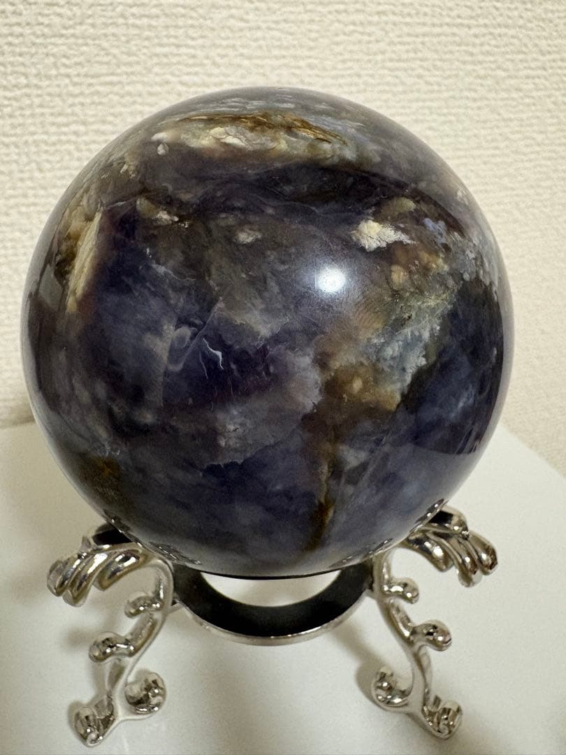 カイヤナイト スフィア 天然石 大玉 丸玉 81.7mm