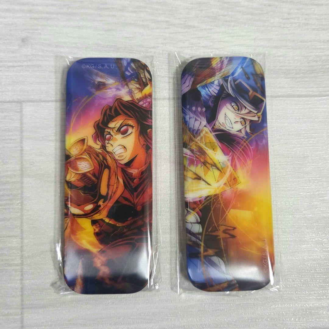 鬼滅の刃 webshopくじ レンチキュラー ロング缶バッジ 童磨 胡蝶しのぶ